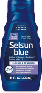 Selsun Blue 2-in-1 Antidandruff Shampoo & Conditioner, 11 fl. oz. (Pack of 24)